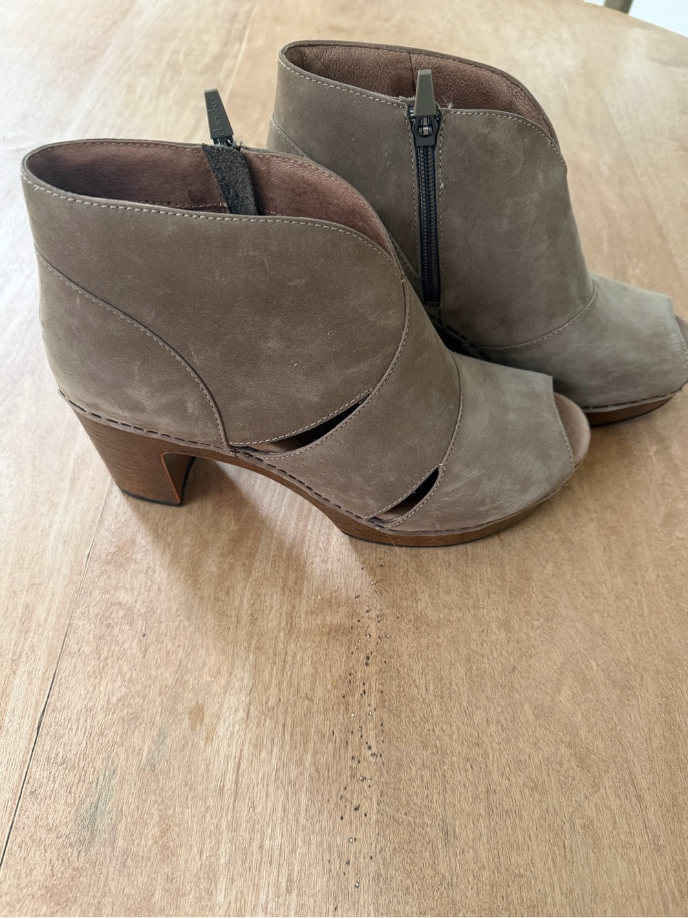 Dansko peep-toe booties